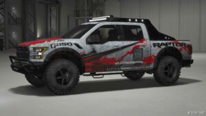 GTA 5 Ford Vehicle Mod: 2018 Ford F-150 Raptor Race Truck (Featured)