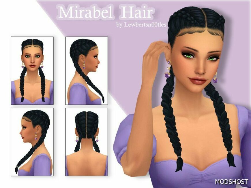 Sims 4 Female Mod: Mirabel Hair (Featured)