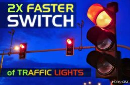 ATS 2X Faster Switch Traffic Lights 1.50 mod