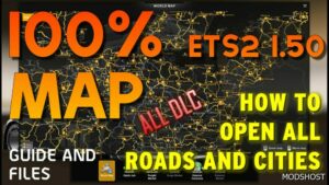 ETS2 Save Mod: 100% Opened Map ALL DLC 1.50