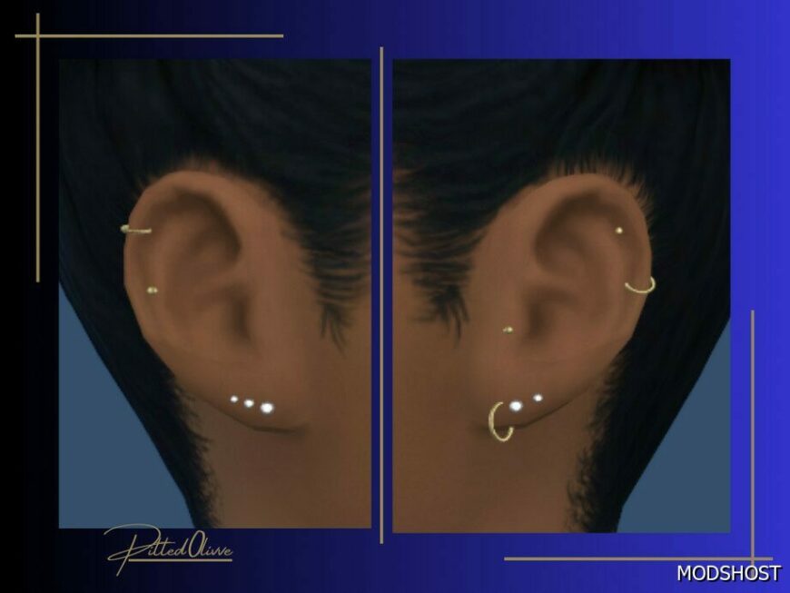 Sims 4 Female Accessory Mod: Kayla Earring SET (Featured)