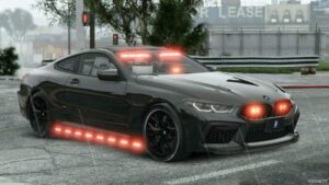 GTA 5 BMW Vehicle Mod: 2023 BMW M8 Undercover Gang Unit (Image #3)