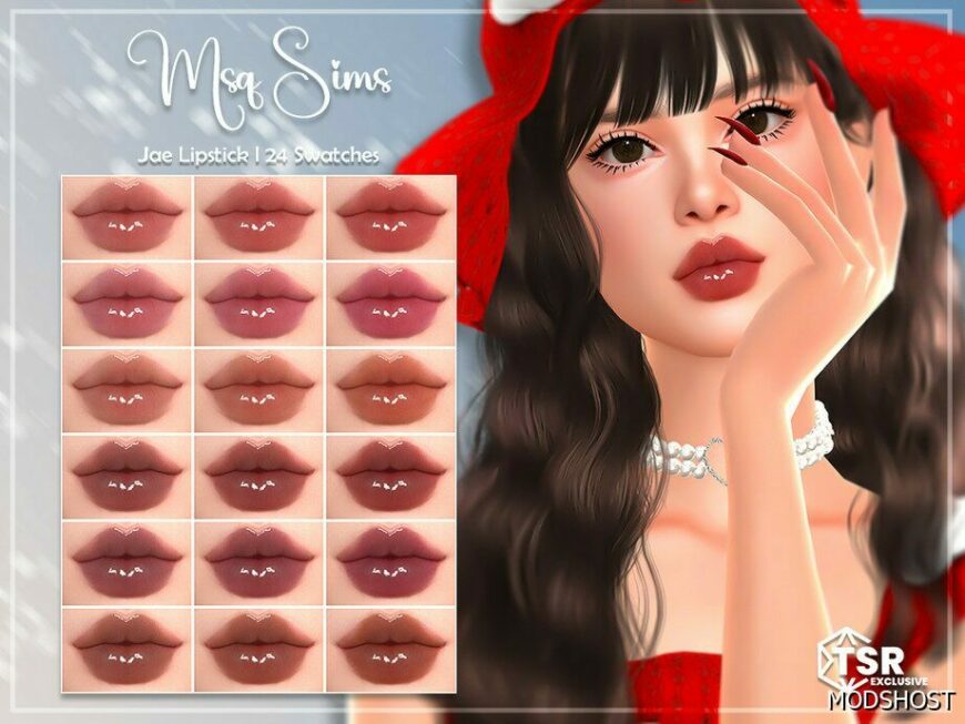 Sims 4 Lipstick Makeup Mod: JAE Lipstick (Featured)