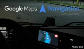 ETS2 Google Maps Navigation Night Version V3.0 mod