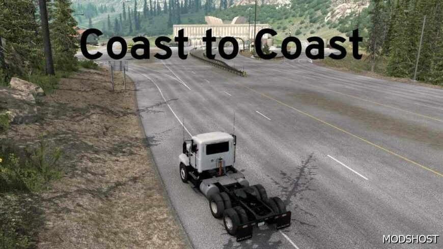 ATS Map Mod: Coast to Coast FIX V2.16.50.0 (Featured)