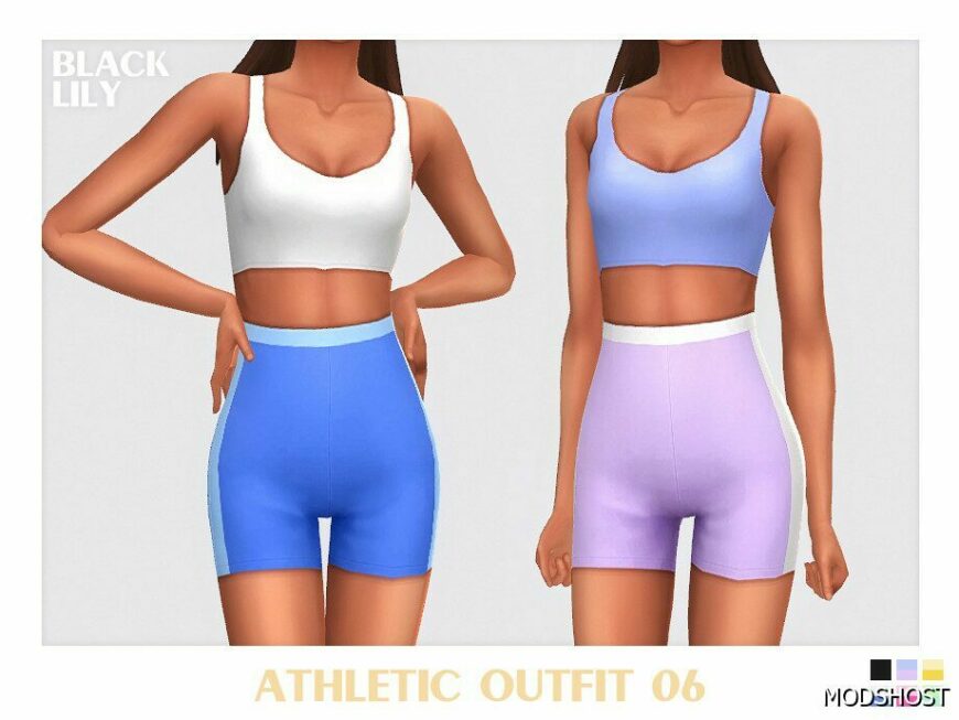 Sims 4 Athletic Outfit 06 mod