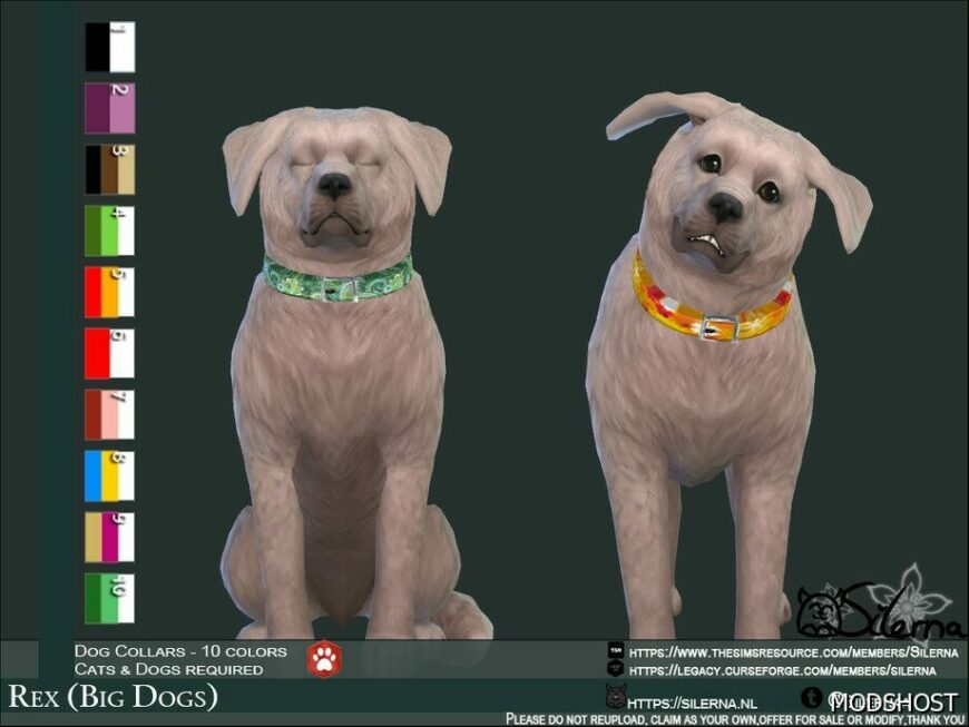 Sims 4 Pet Mod: REX (BIG Dogs) (Featured)