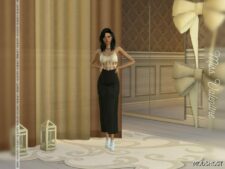 Sims 4 Adult Clothes Mod: Elena Dress (Image #2)