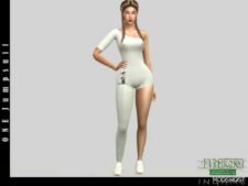 Sims 4 Female Clothes Mod: ONE Jumpsuit (Image #2)