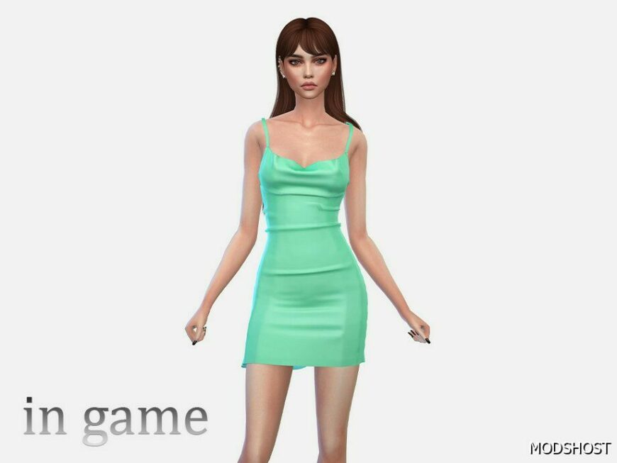 Sims 4 Backless Short Dress mod