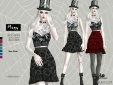 Sims 4 Magy – Goth Short Skirt mod