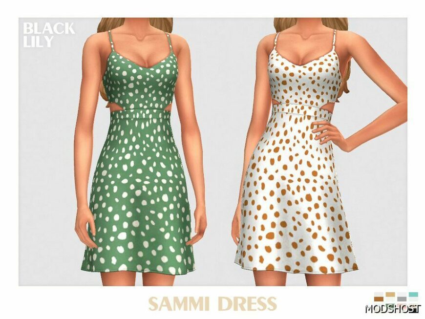 Sims 4 Sammi Dress mod