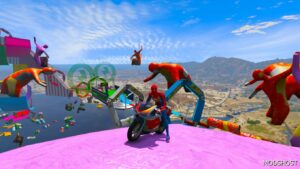 GTA 5 Map Mod: Mega Ramp Stunt Challenge (Bike, Super CAR, Boat) (Image #5)