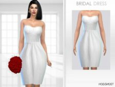 Sims 4 Elder Clothes Mod: Bridal Dress (Featured)