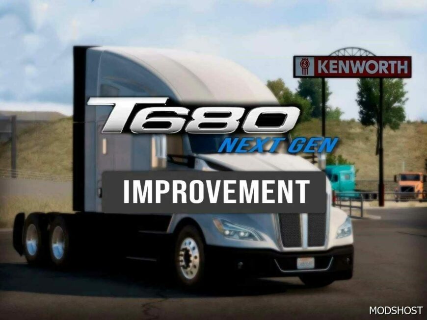 ATS Kenworth Truck Mod: Jasper’s Kenworth T680 2022 V1.2.1 1.50 (Featured)