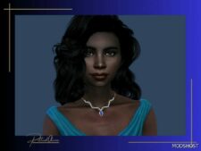 Sims 4 Female Accessory Mod: Pheobe Necklace (Image #3)