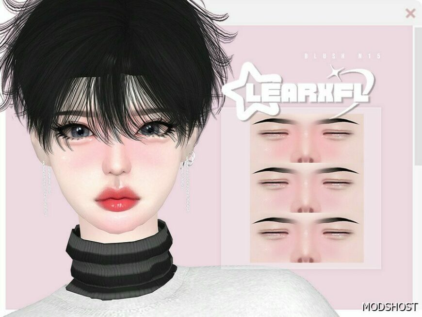 Sims 4 Blush Makeup Mod: Learxfl Blush N15 (Featured)