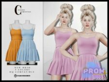 Sims 4 Adult Clothes Mod: Dress D-367 (Image #2)