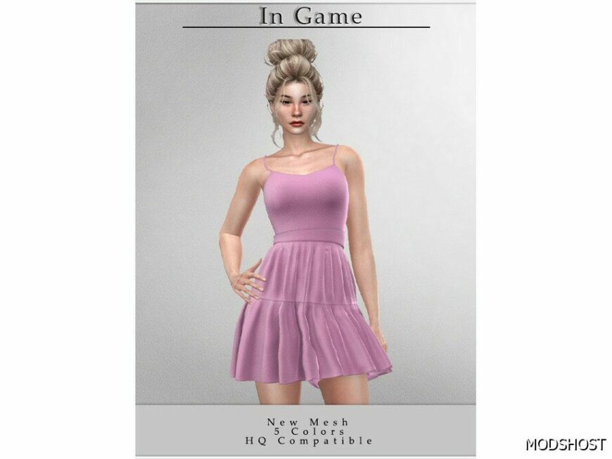 Sims 4 Adult Clothes Mod: Dress D-367 (Featured)