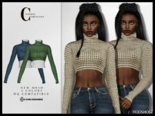 Sims 4 Sweater T-610 mod
