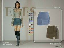 Sims 4 Estefania Skirt mod