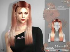 Sims 4 Jelly Hairstyle mod