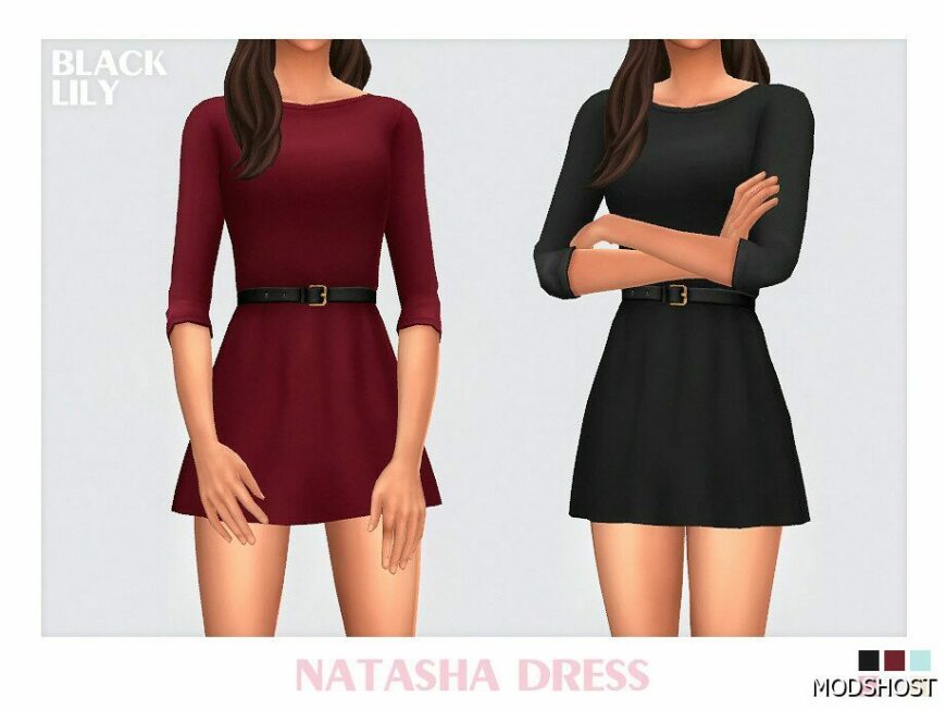 Sims 4 Natasha Dress mod