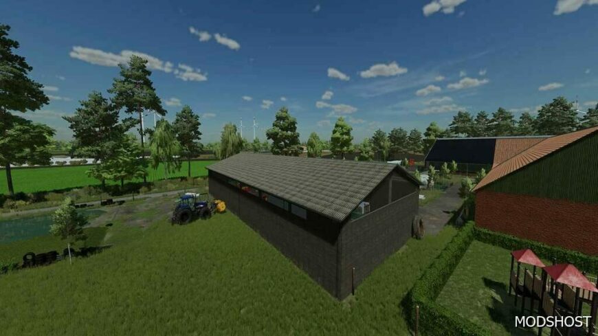 FS22 Placeable Mod: Modern Wooden Barn (Featured)