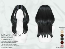 Sims 4 Female Mod: Reina TS4 Maxis Hair 04 (Image #2)
