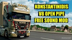 ETS2 Konstantinidis V8 Open Pipe Sound Mod V1.0.5 1.50 mod