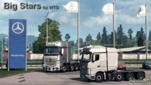 ETS2 Mercedes-Benz Truck Mod: BIG Stars - Actros/Arocs SLT V1.7.5 1.50 (Featured)