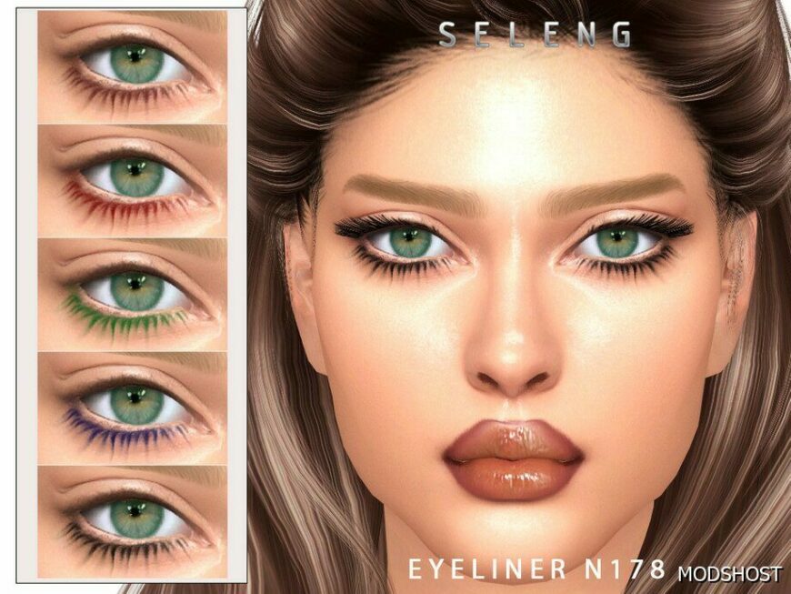 Sims 4 Eyeliner N178 mod