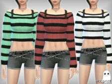 Sims 4 Adult Clothes Mod: Candle Weather Sweater (Image #2)