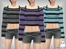 Sims 4 Adult Clothes Mod: Candle Weather Sweater (Image #3)