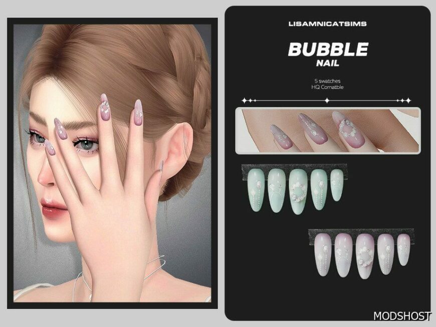Sims 4 Bubble Nail mod