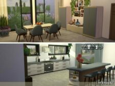 Sims 4 House Mod: Blue Lavender No CC (Image #5)