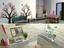 Sims 4 House Mod: Blue Lavender No CC (Image #7)