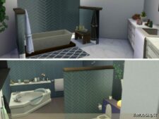 Sims 4 House Mod: Blue Lavender No CC (Image #8)