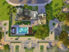 Sims 4 House Mod: Blue Lavender No CC (Image #9)
