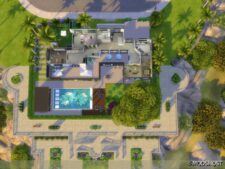 Sims 4 House Mod: Blue Lavender No CC (Image #10)