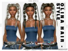 Sims 4 Olina Hairstyle mod