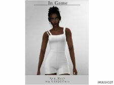 Sims 4 Female Clothes Mod: Athletic Jumpsuit O-53 (Featured)