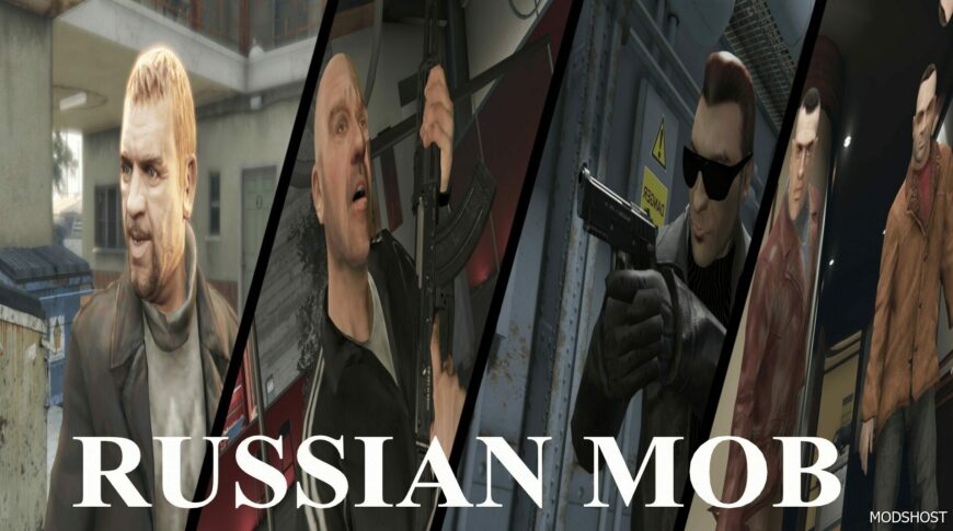 GTA 5 Player Mod: GTA IV Russian Cutscene Goons Addon-Peds (Featured)