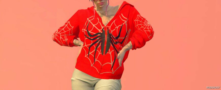 GTA 5 Spider Jacket for MP Female mod