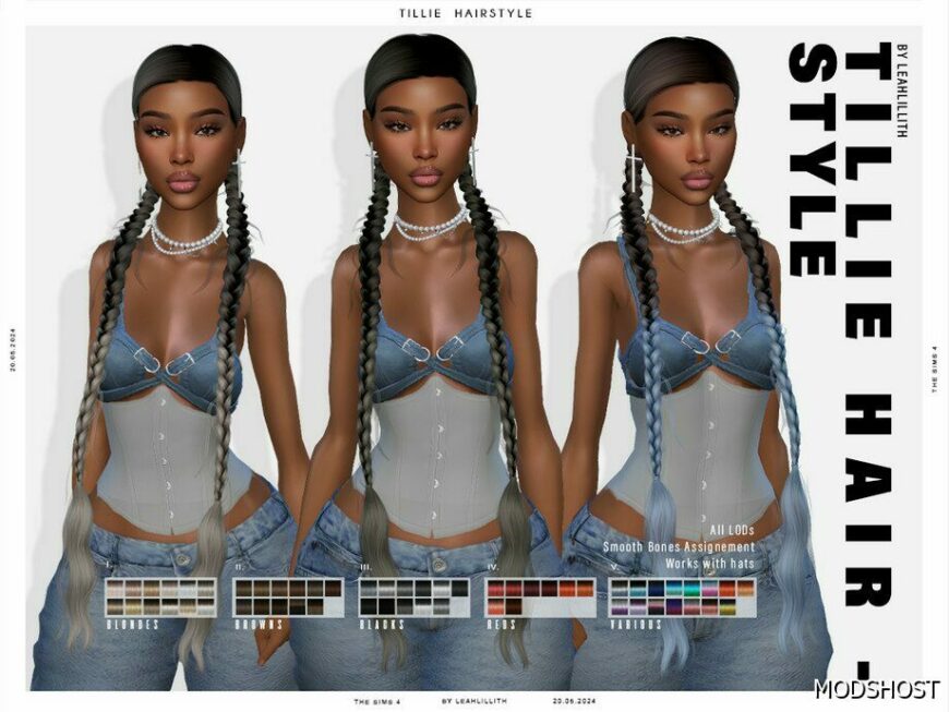 Sims 4 Tillie Hairstyle mod