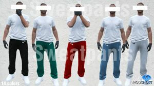 GTA 5 Player Mod: Sweatpants (Female and Male)