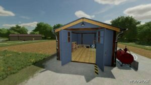 FS22 Placeable Mod: Small Workshop Garage and GAS Station for Your Farm (Image #4)