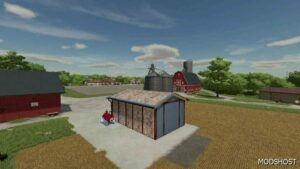 FS22 Placeable Mod: Small Workshop Garage and GAS Station for Your Farm (Image #5)