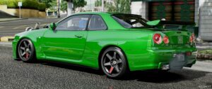 GTA 5 Nissan Vehicle Mod: R34 Skyline with LSX 454 Twin Turbo Swap (Image #2)