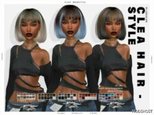 Sims 4 Clea Hairstyle mod